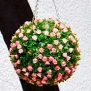 Hanging Basket Artificial Plant - Topiary Ball